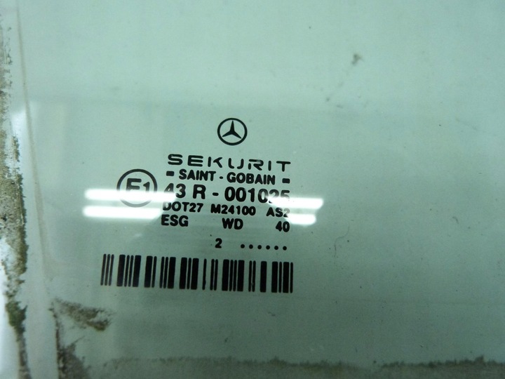 фото №2, Mercedes w211 скло двері праві перед 2002-09r.