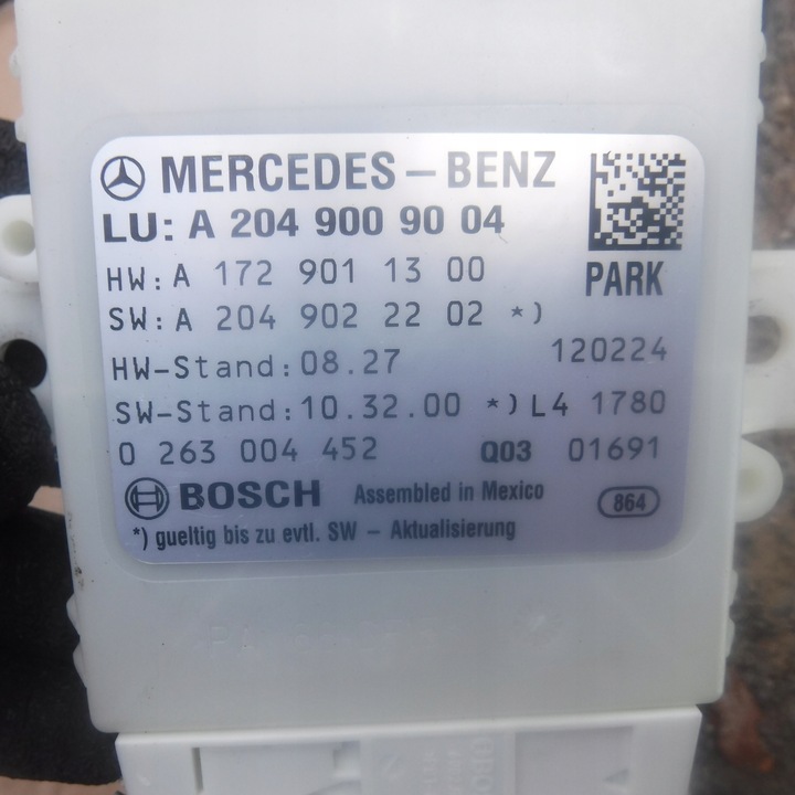 фото №2, Модуль pdc mercedes w204 a2049009004