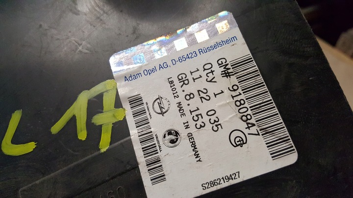 фото №3, Підкрилок праві праві зад задні opel vectra c iii 3