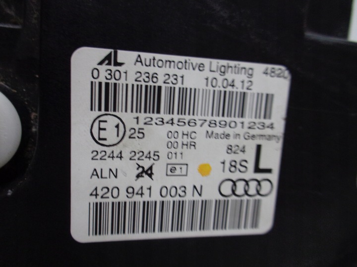 фото №9, Лампа левая фара audi r8 420 08-12 полный led