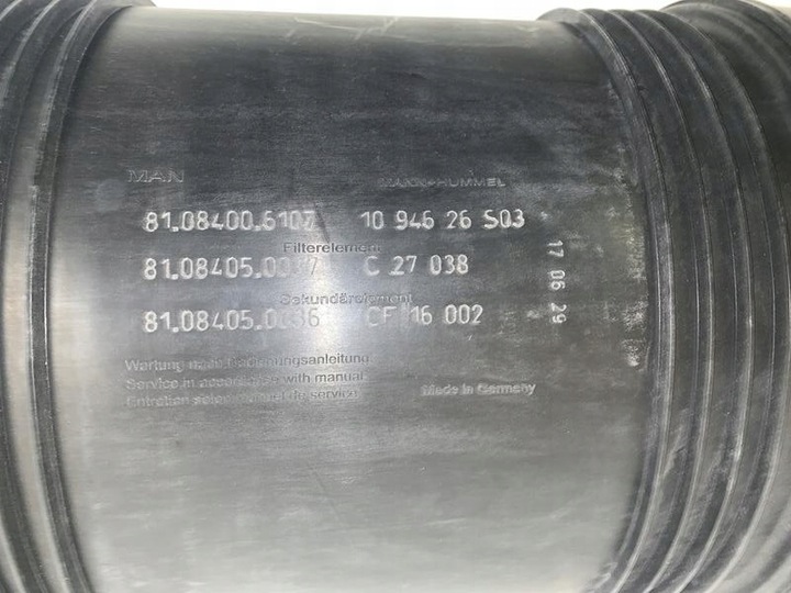 фото №4, Фільтр повітря корпус фільтра man tgs tgx євро 6