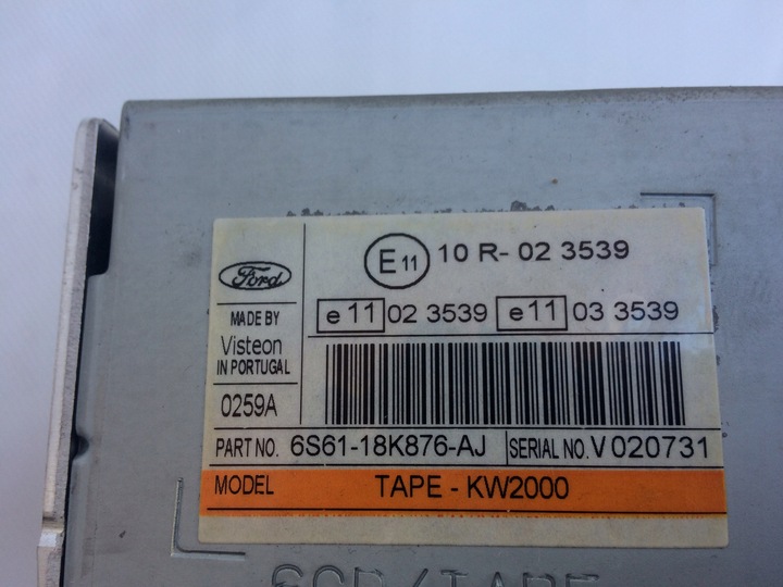 фото №3, Радио visteon 5000c ford fusion 6s61-18k876-aj