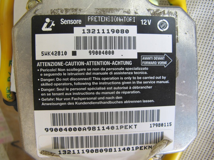 фото №7, Датчик центральный замок модуль air bag ducato 1321119080