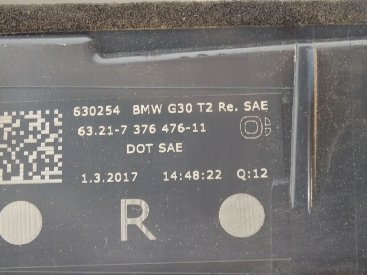 фото №6, Bmw 5 f90 g30 лампи зад задні кришка led 7376475 us