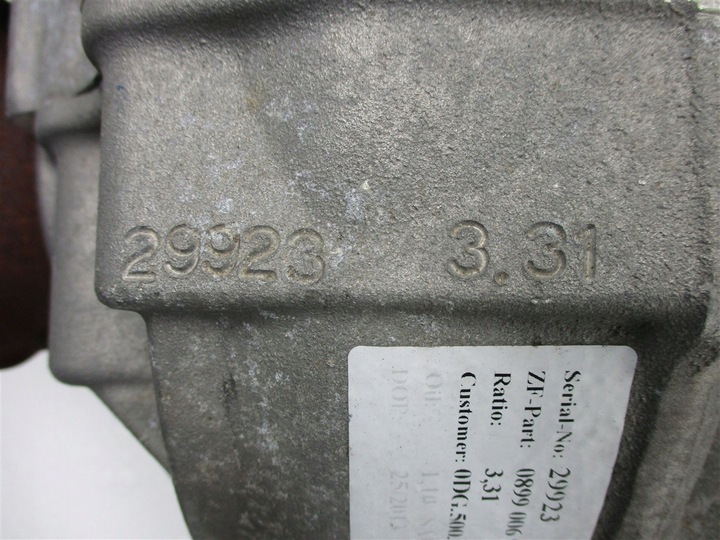 фото №9, Мост зад audi q7 sq7 4m 4.0 tdi 0dg500043 qus 3.31