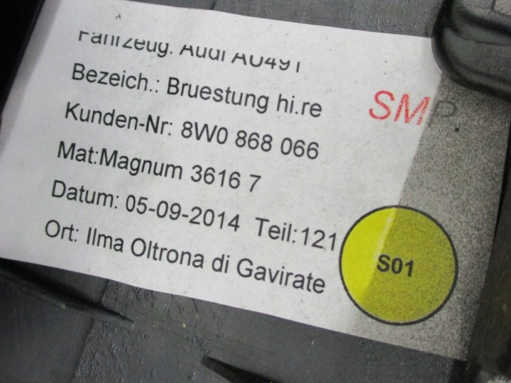 фото №5, Дверная карта (обшивка) правая зад audi a4 b9 8w алькантара 8w0867318