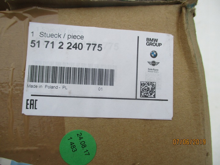 фото №12, Bmw f30 f31 решётка решётка радиатора решётка радиатора m performance оригинальный номер l