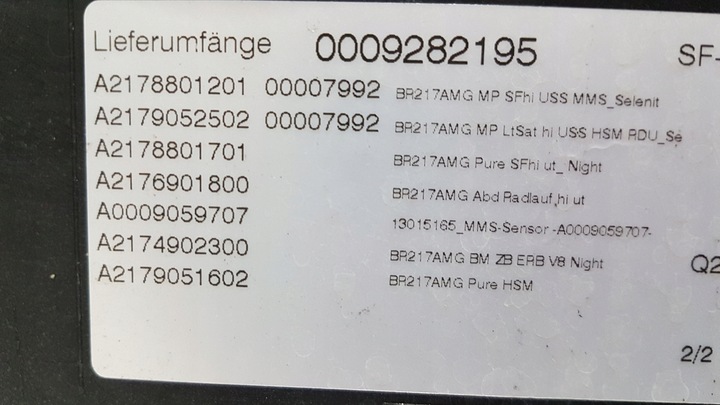 фото №11, Бампер зад mercedes s w217 купе cabrio a2178801201