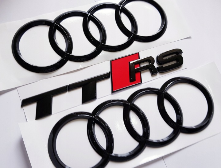 фото №6, Audi ttrs емблема чорний зад tt