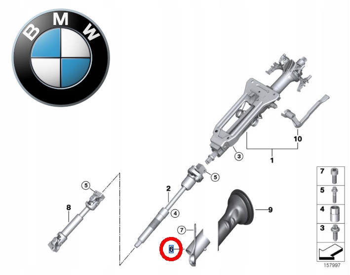 фото №10, Підшипник колонки кермового bmw e70 f15 f16 x5 x6