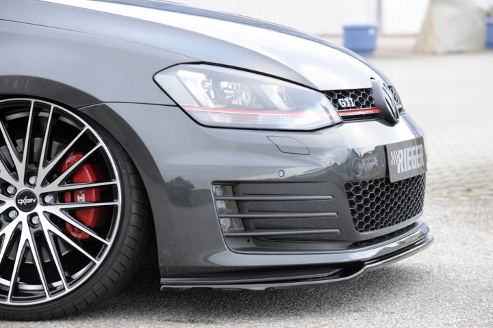 фото №7, Накладка передней бампера диффузор rieger do vw golf 7 gti/gtd 13-16