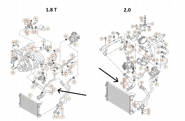 фото №13, Шланг шланг труба радиатор audi a4 b7 seat exeo 2.0 tfsi