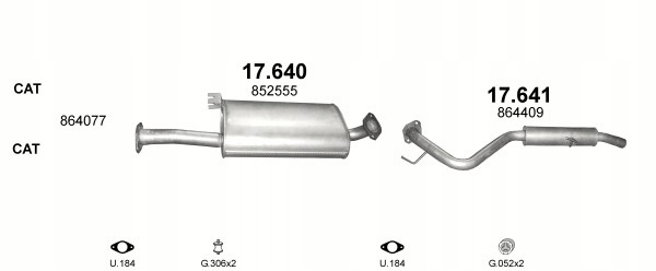 фото №2, Глушитель opel frontera poj.3,2 v6 od 98r.