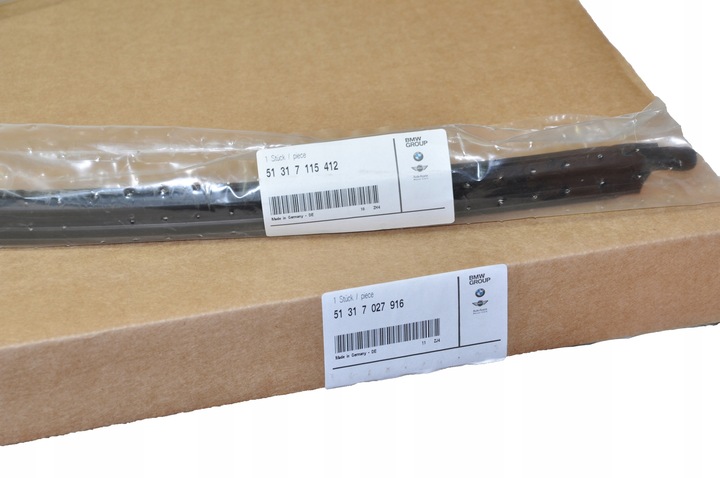 фото №15, Bmw e60 оригинальная прокладка стёкла зад верхняя