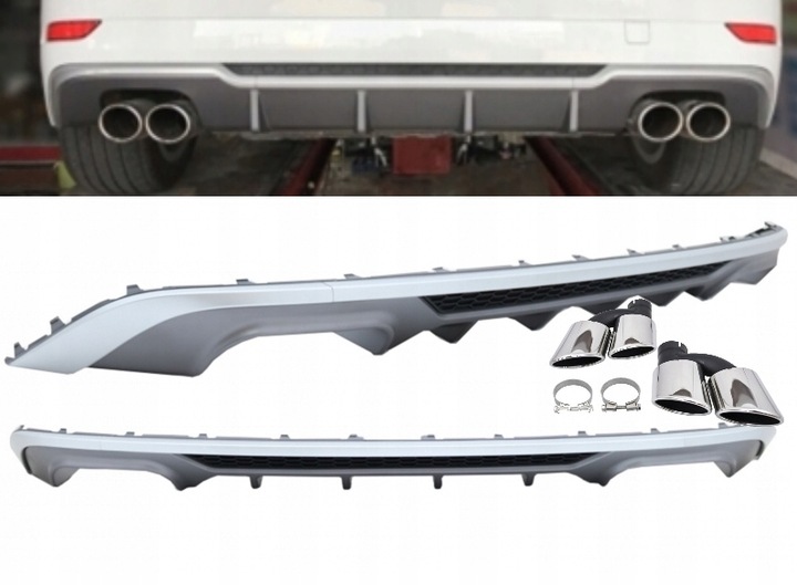 фото №1, Дифузор спойлер audi a3 8v sportback 15-19 wz s3