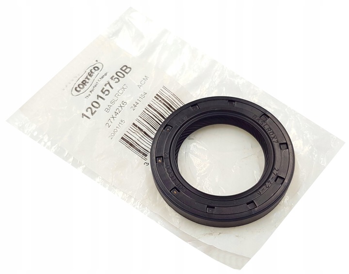 фото №1, Кільце ущільнювальний вала corteco 27x42x6