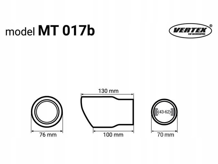 фото №6, Бесплатно наконечник выхлоп сталь нержавеющая чёрная fi76mm