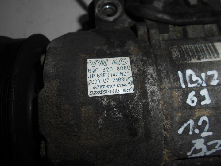 фото №5, Seat ibiza iv 6j 1,2 tdi компрессор кондиционера