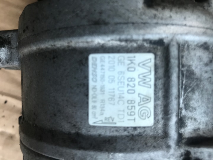 фото №6, Vw golf 6 компрессор кондиционера 1k0820859t