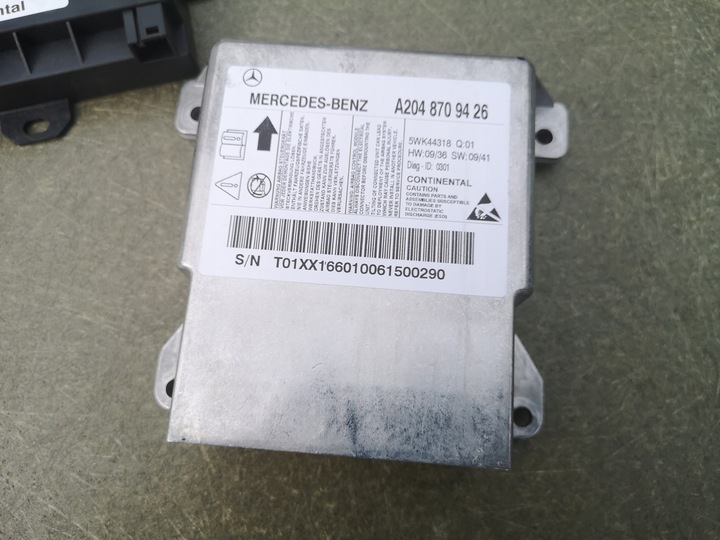 фото №1, Модуль подушка безпеки подушок mercedes w204