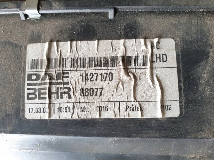 фото №7, Daf xf95 xf 95 отопитель подача воздуха нагревателя