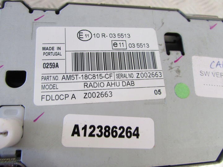 фото №4, Радіо cd панель ford c-max mk2 11r