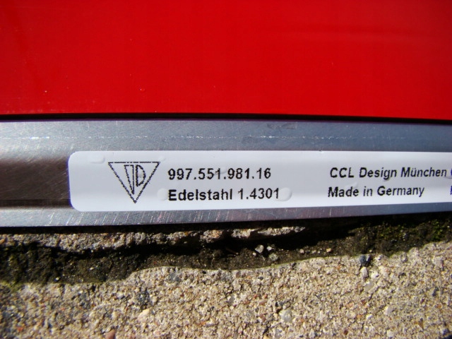 фото №4, Porsche 997-молдинг пороговая оригинал