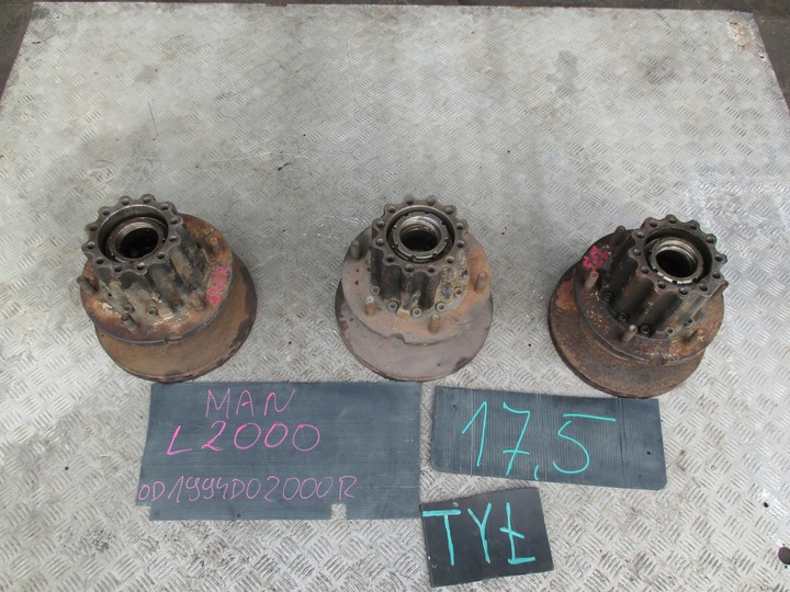 фото №3, Ступиця диск зад man l2000 94-00 r 17,5