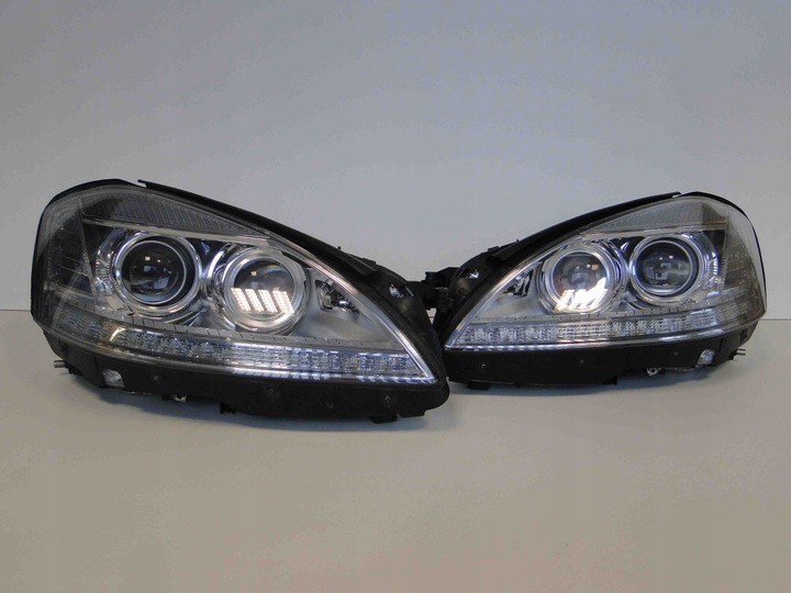 фото №16, Mercedes w221 221 рестайлинг лампа передняя правая левая bi-xenon камера ночь