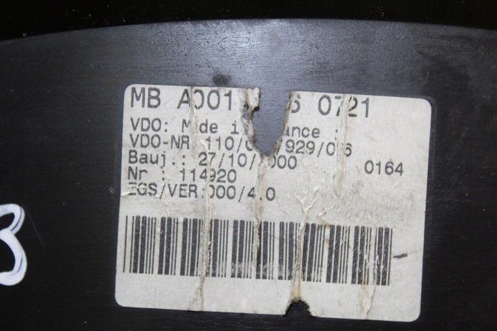 фото №8, Спидометр манометр sprinter 903 2.2 cdi a0014460721