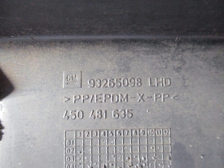 фото №10, Панель под лобовым стеклом opel meriva a 02-05