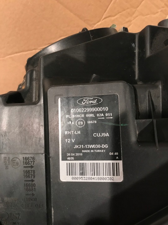 фото №8, Ford transit custom рестайлинг лампа левая правая перед