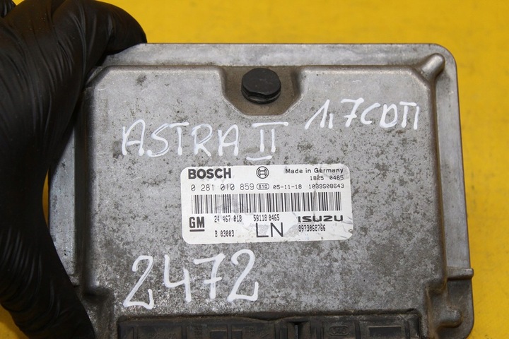 фото №9, Набор иммобилайзер astra ii 1.7 cdti 0281010859