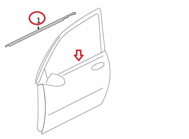 фото №6, Планка дверь outlander 12 - 21 накладка хром