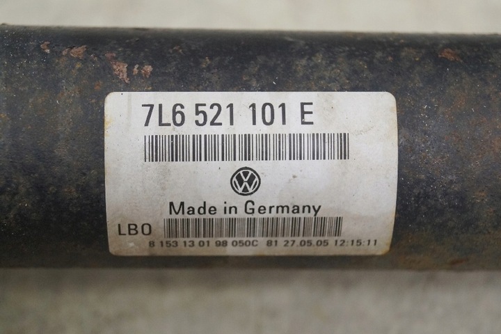 фото №4, Wał приводной 7l6521101e vw touareg i 7l 2.5 tdi