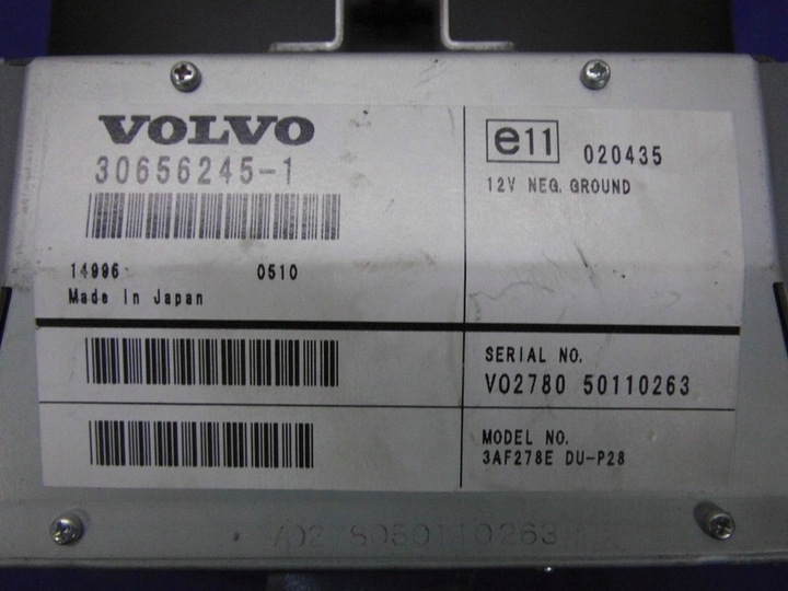 фото №4, Дисплей навигация 30656245-1 volvo v70 ii
