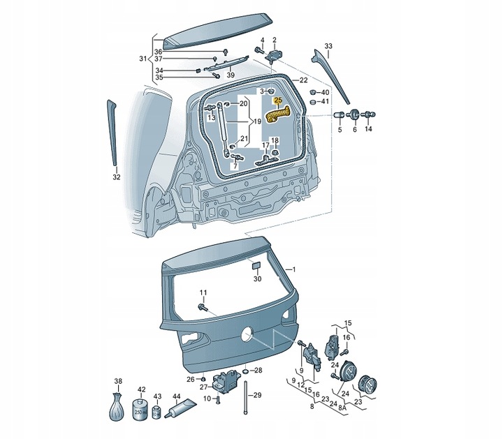 фото №10, Захист джгути кришки зад vw seat skoda 5g6971829b