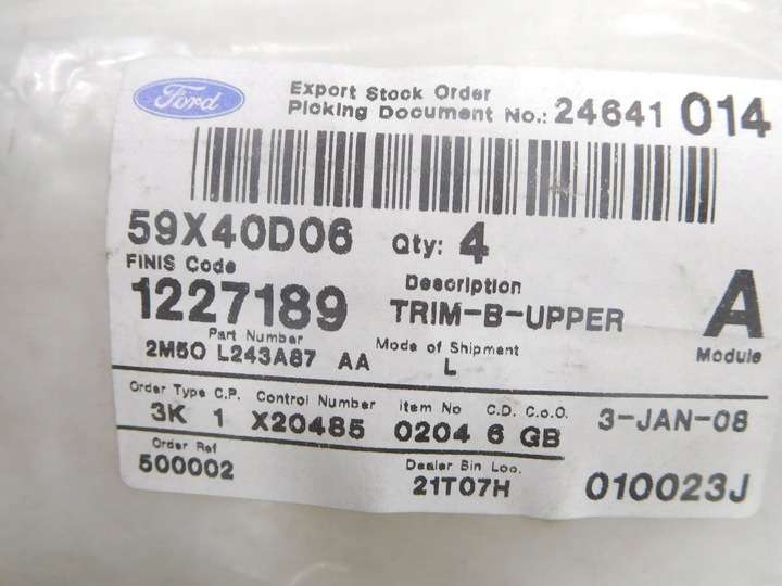 фото №8, Планка двері лівий перед ford focus 98-05 1227189