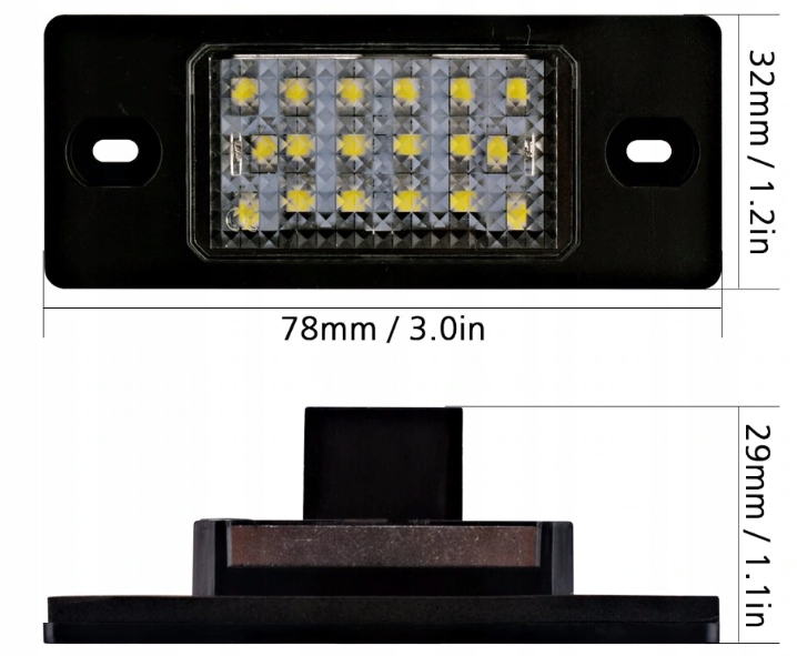 фото №2, Vw 2x світлодіоди номерного знака реєстраційний golf iv v варіант passat b5 fl варіант