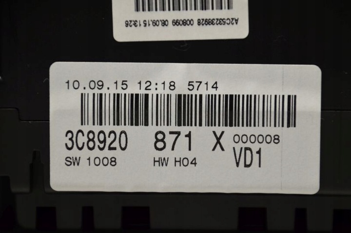 фото №5, Vw passat cc b7 спидометр приборы 3c8920971x