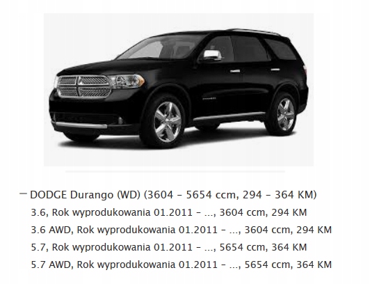 фото №11, Подача воздуха вентилятор dodge durango iii 3 2011 łódź