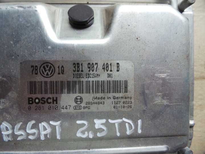 фото №4, Компьютер двигателя vw passat b5fl 2.5tdi 3b1907401b