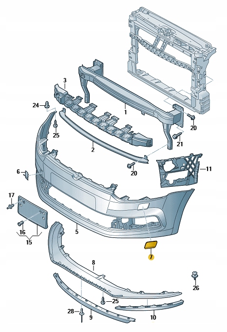 фото №3, Заглушка омывателя vw polo 6c r-line левая
