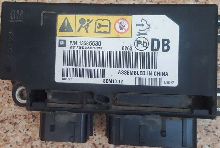 фото №1, Chevrolet подушка безпеки блок керування srs модуль crash дата