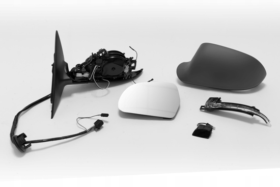 фото №1, Дзеркало ліві audi a6 07- пам'ять, лампа, el.skł