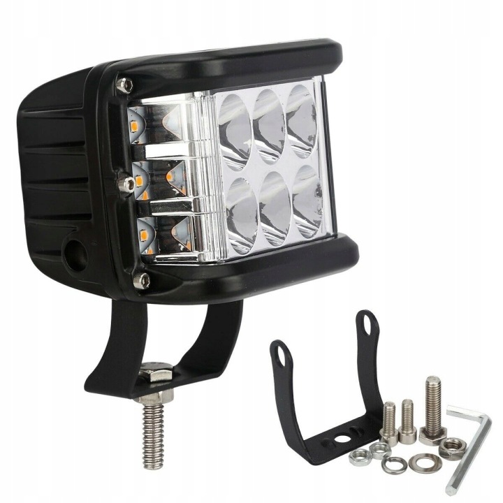 фото №9, Фара рабочая 9 led 2x cube combo мощность 45w 12/24v