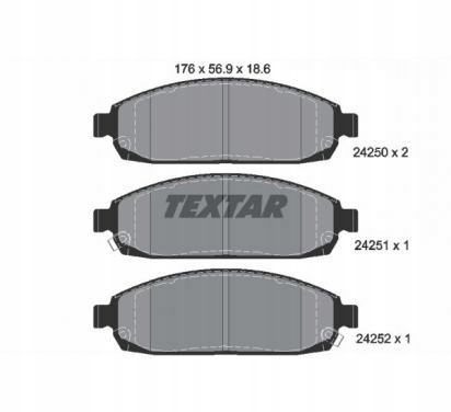 фото №2, Textar гальмівні колодки гальмівні jeep commander/grand18.6mm