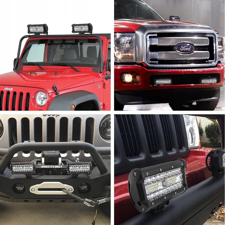 фото №12, Led 360w галоген дальний свет лампа рабочая 12v 24v