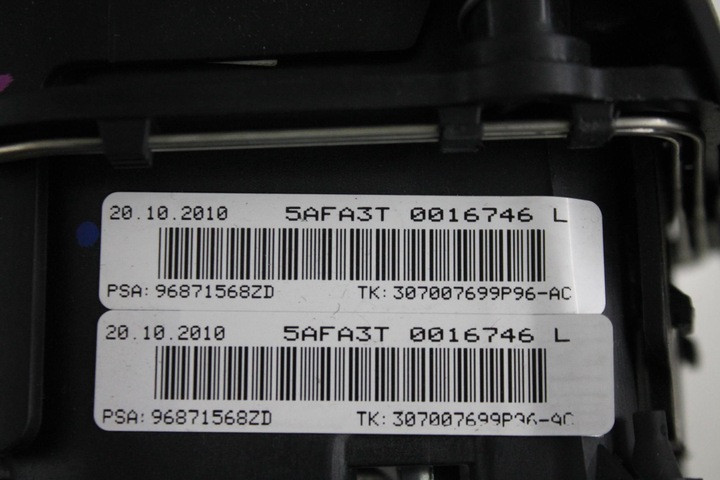 фото №6, Подушка безпеки водія 96871568zd citroen c4 ii 10- 17