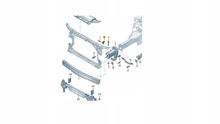 фото №10, Поддержка крепление лампы передний audi a6 4g / a7